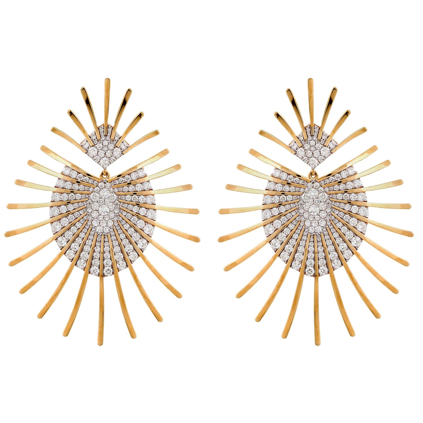 18k yellow gold with Pave diamond